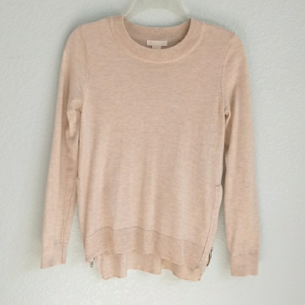 H&M CONSCIOUS | Beige Cream Side Zip Sweat…